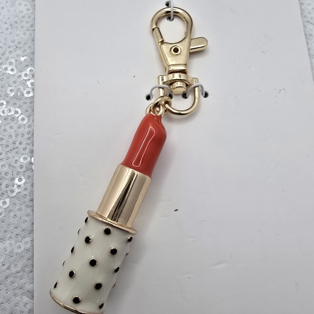 Lipstick Bag Charm Key Chain Kate Spade x Target Spring Party Limited Edition - Picture 2 of 9